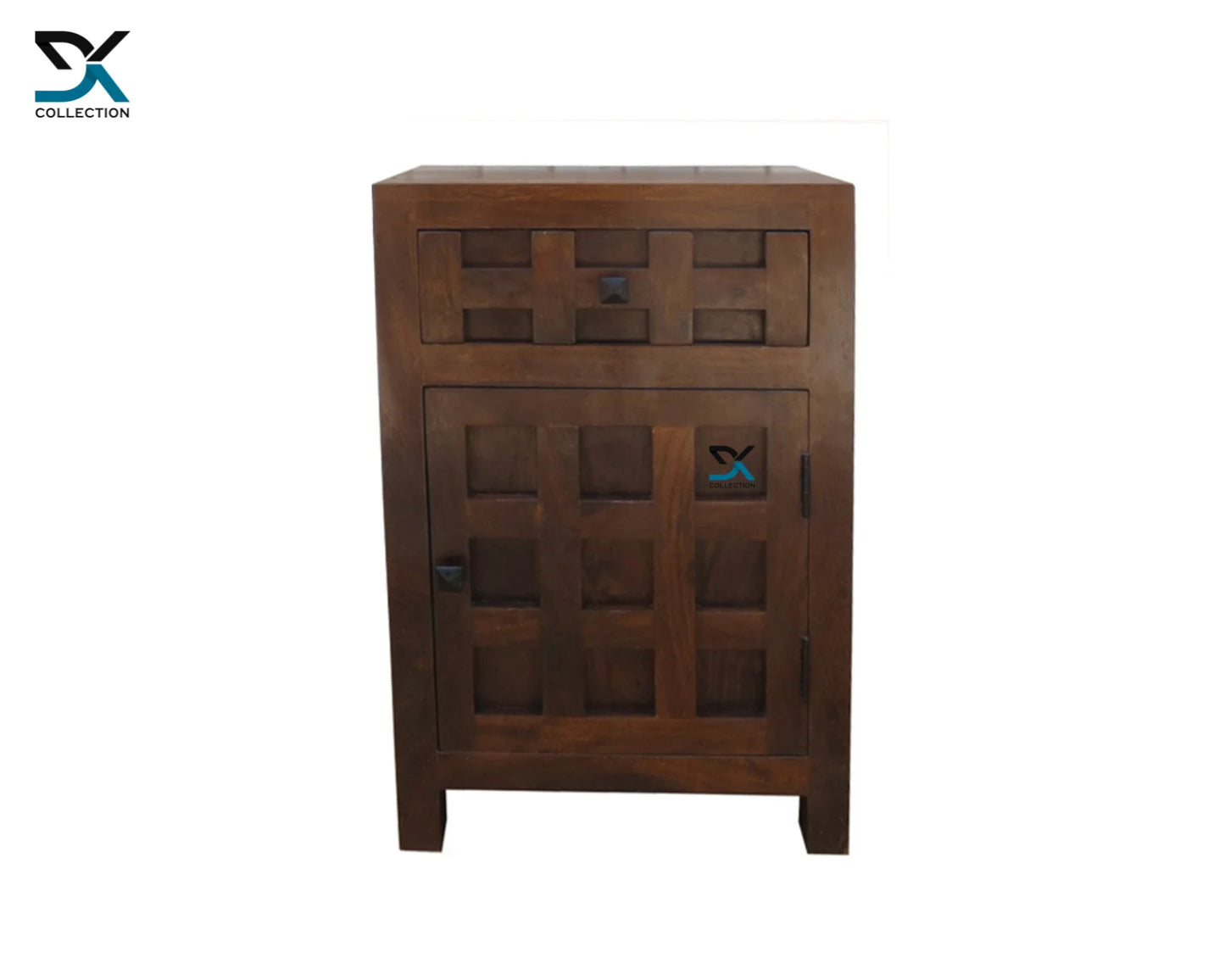Solid Wood Bedside Table (Finish Color - Brown)