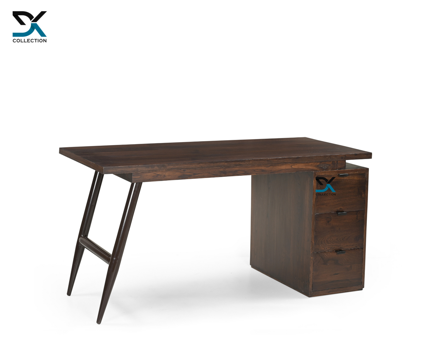 Scottsdale Teak Wood Study Table With Storage | Computer Table | Desk