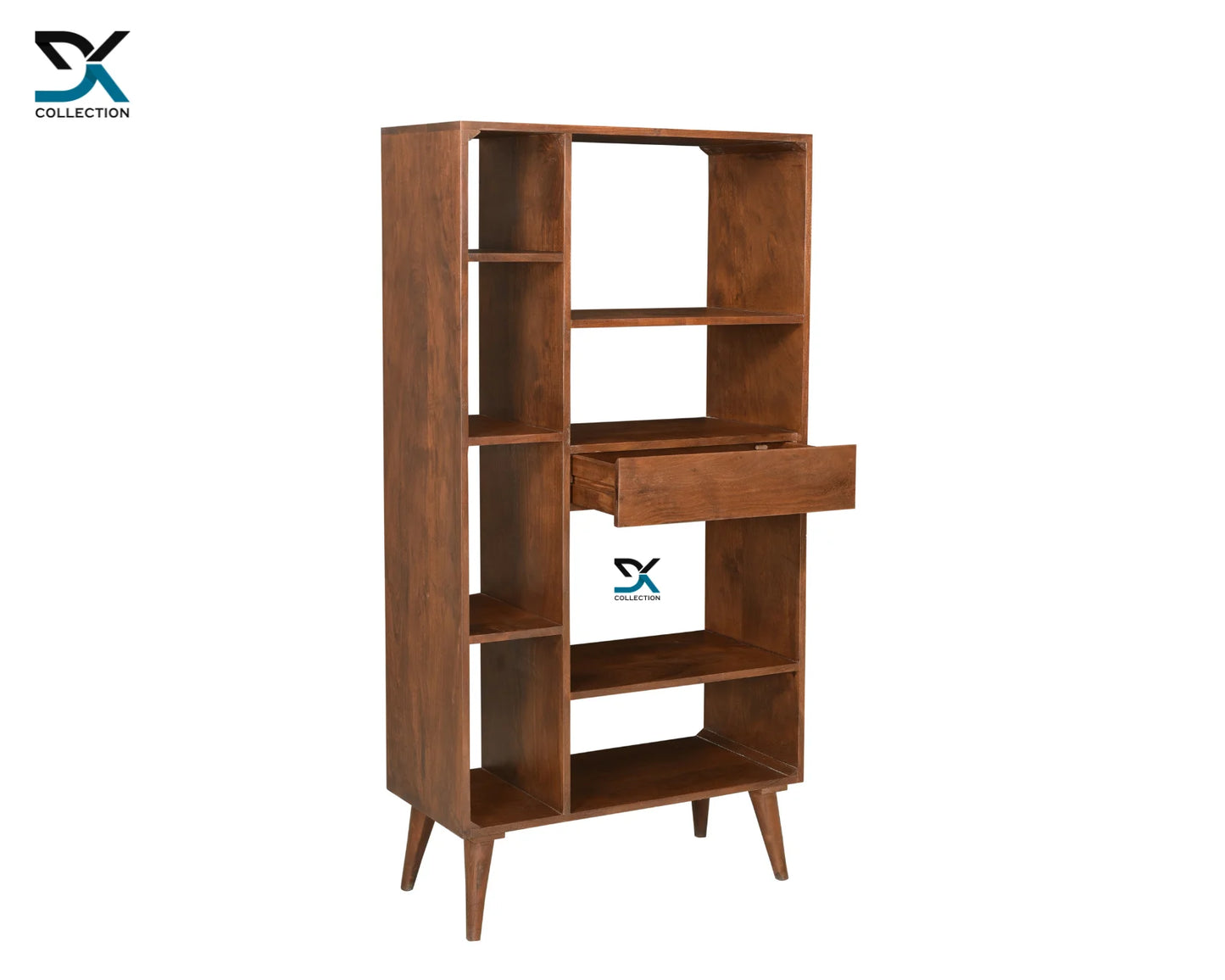 Acastic Solid Acacia Wood Bookcase