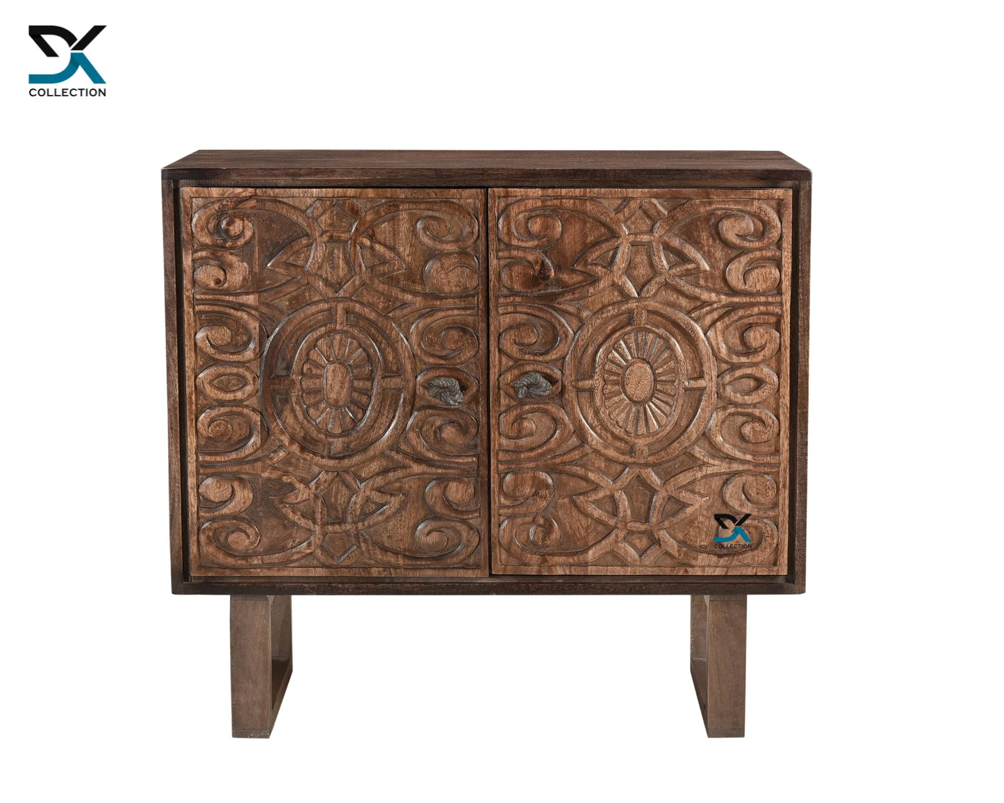 Solid Carved Mango Wood Cabinet