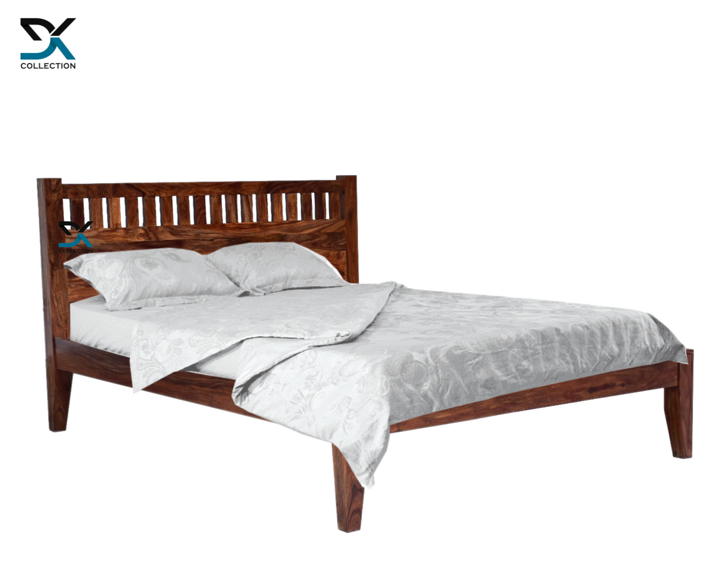 Ajanta Solid Sheesham Wood Queen Size Bed