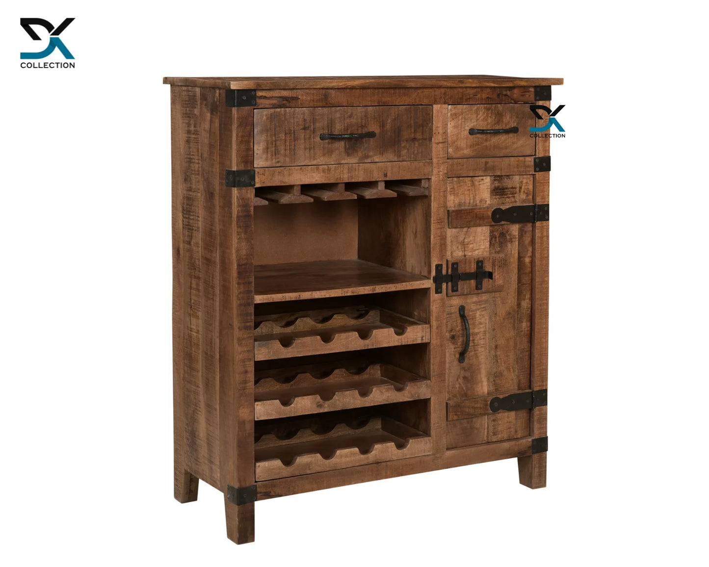 Winom 2-Drawer 1-Door Bar Cabinet | Storage Cabinet for Bar