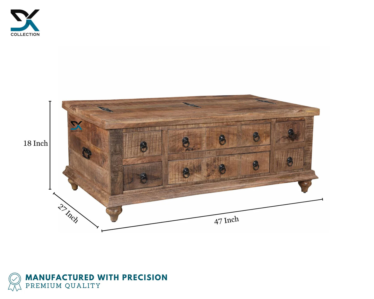 Heroic Solid Wood Coffee Table Cum Trunk