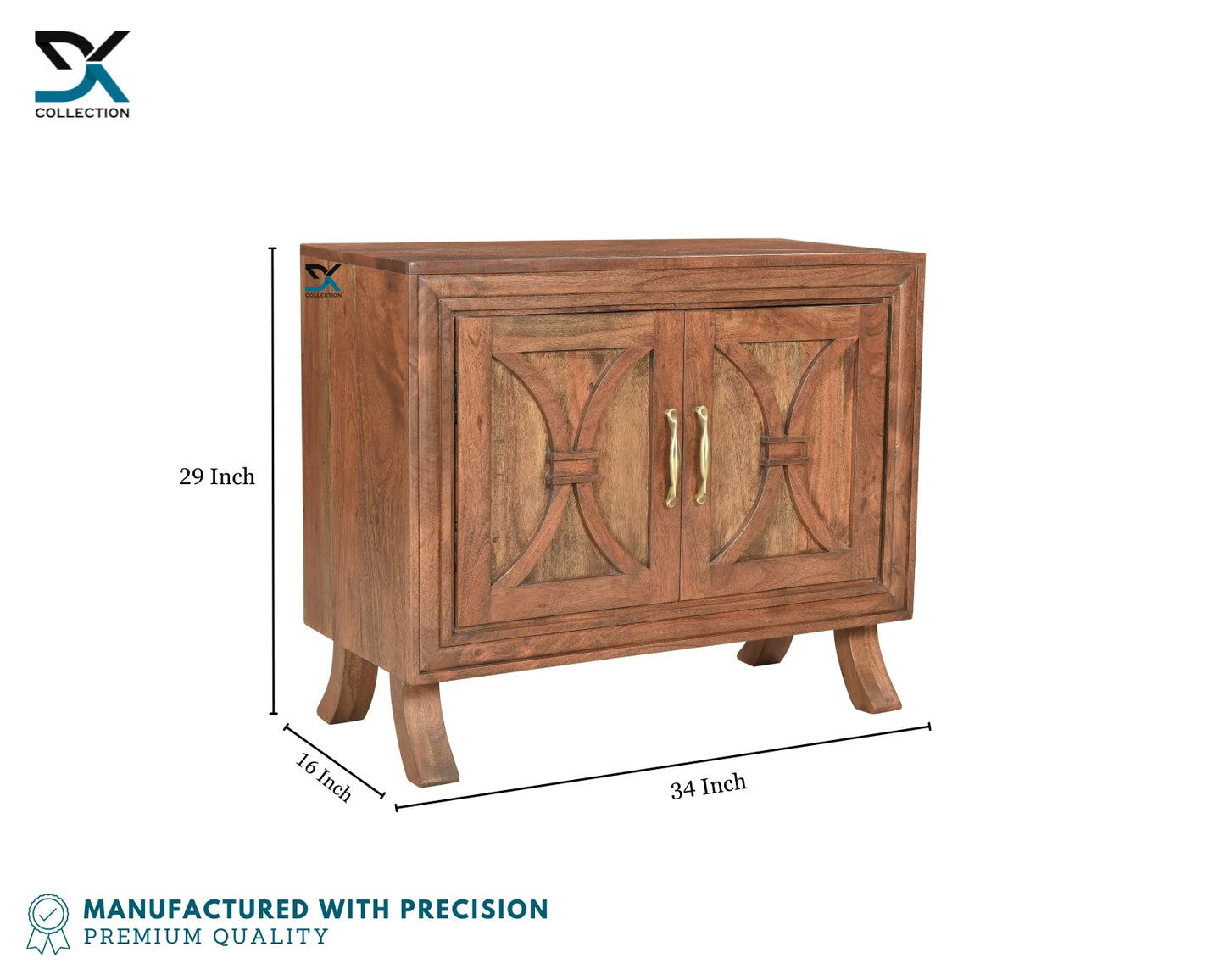 Sienna 2-Door Acacia Wood Cabinet