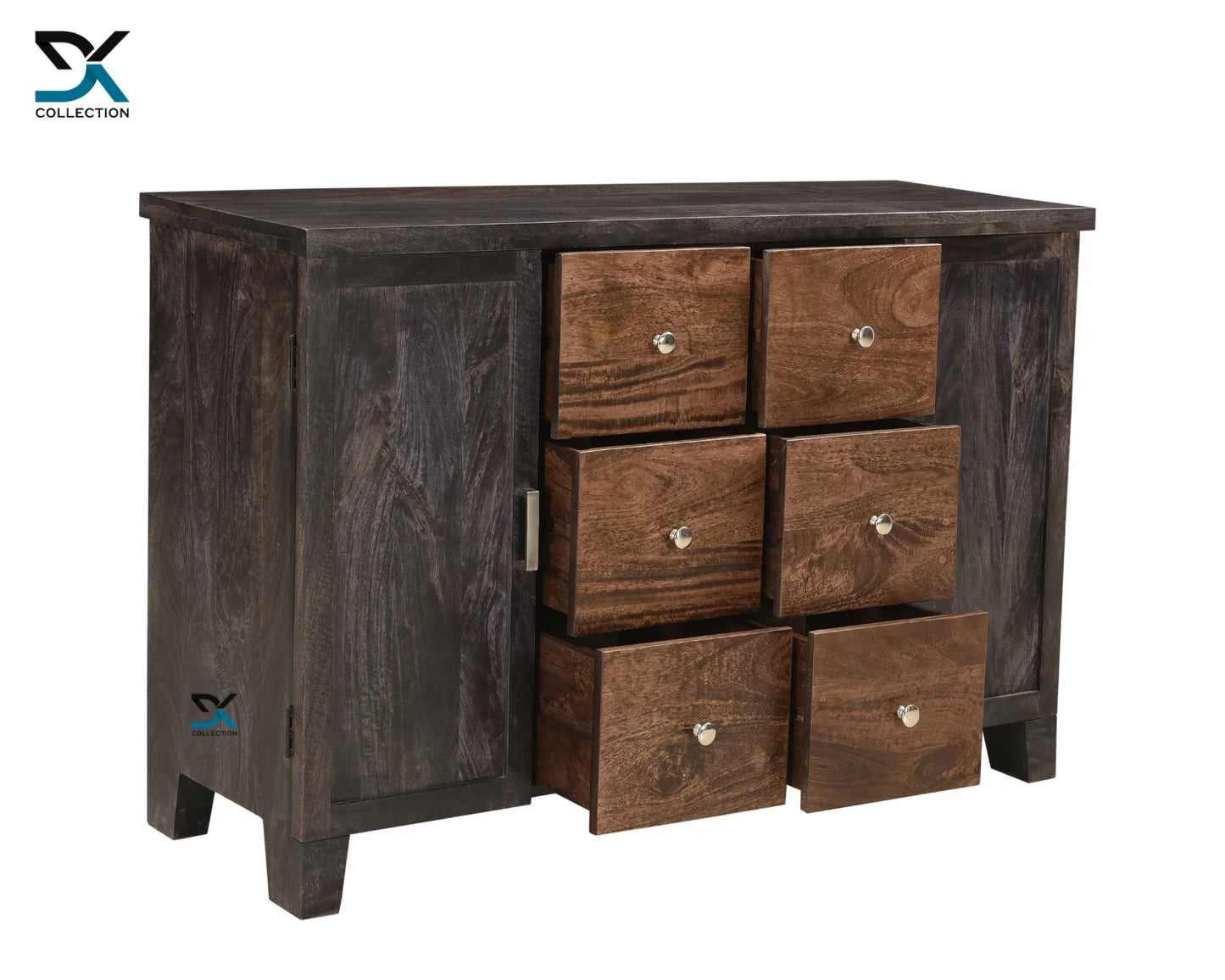 Glide 2-Door & 6-Drawers Sideboard | 6 drawer chest of drawers