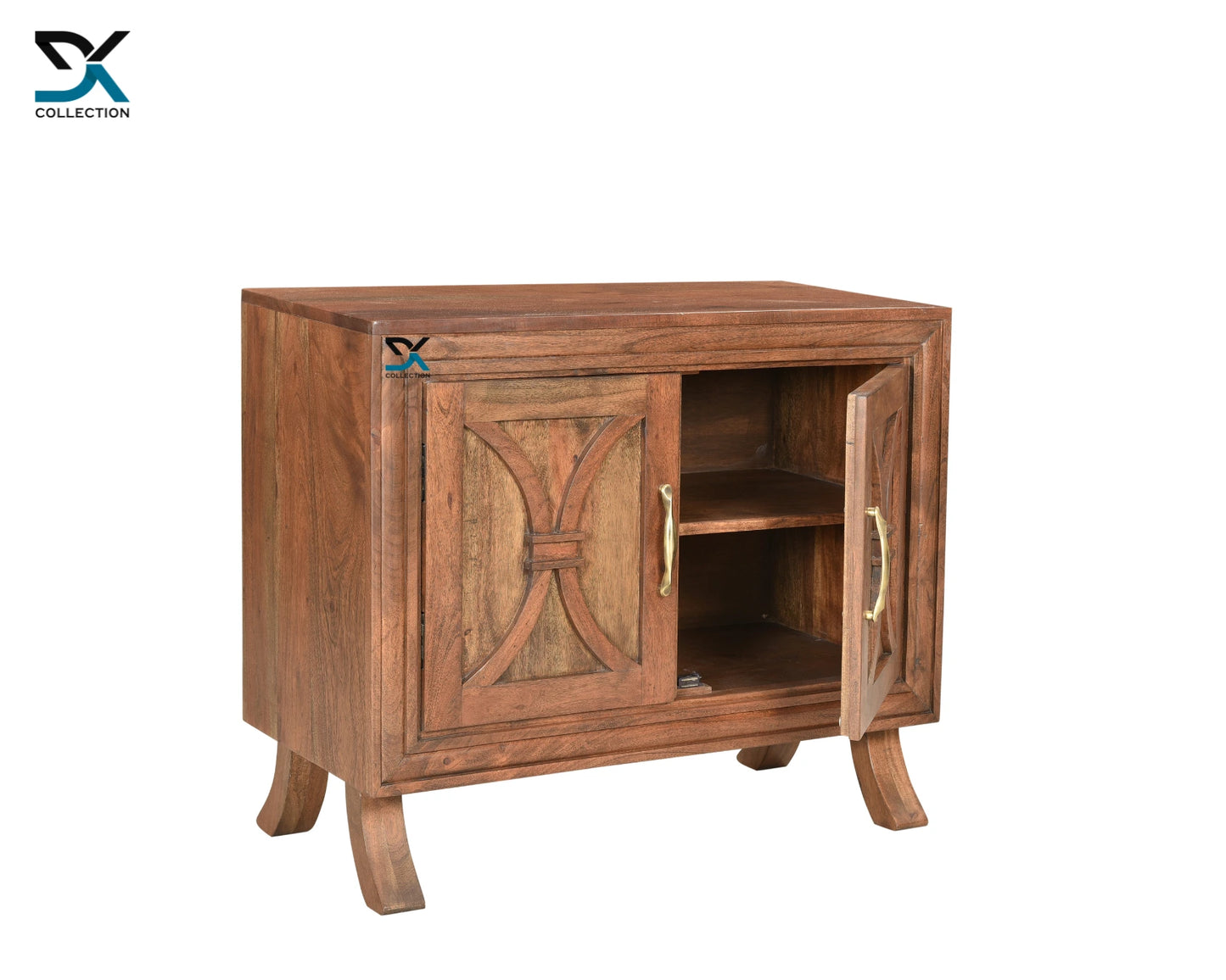 Sienna 2-Door Acacia Wood Cabinet