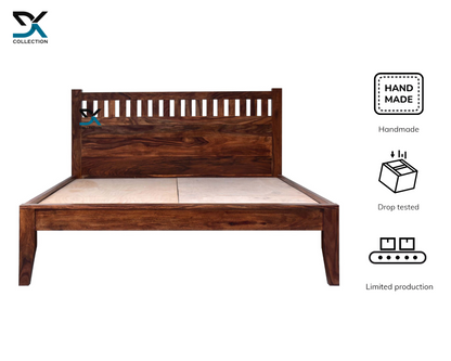 Ajanta Solid Sheesham Wood Queen Size Bed