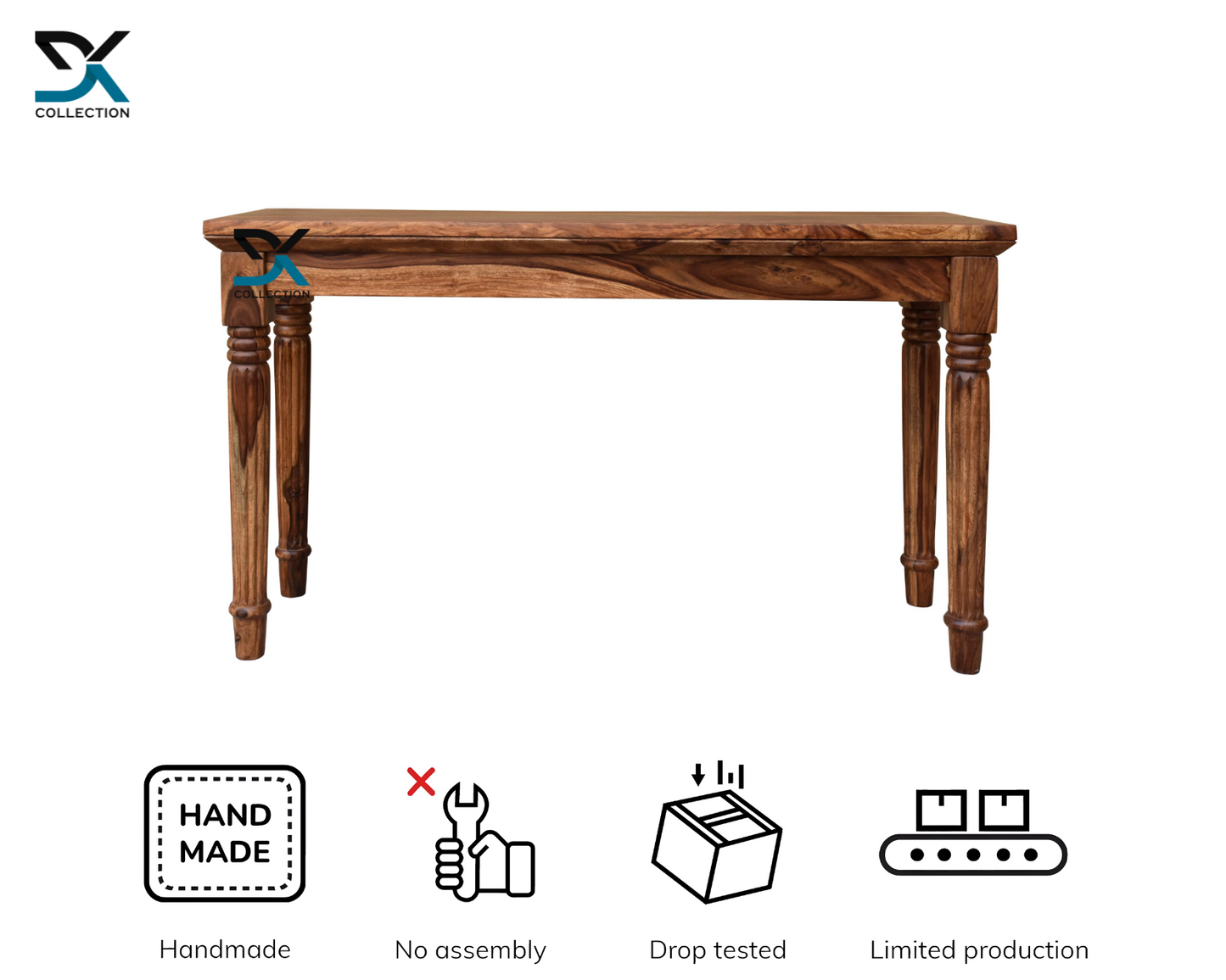 Monarch Solid Sheesham Wood Console Table