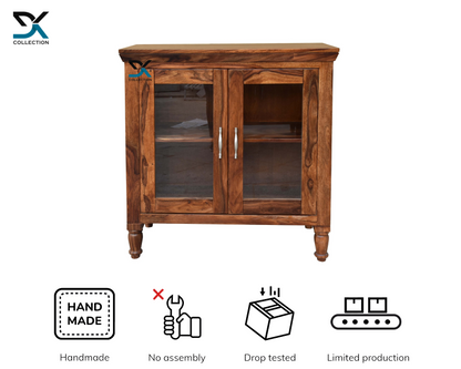 Monarch Solid Wood Sheesham Wood Kitchen Cabinet