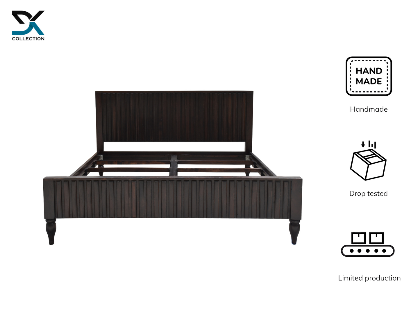 Urbano Solid Sheesham Wood King Size Bed