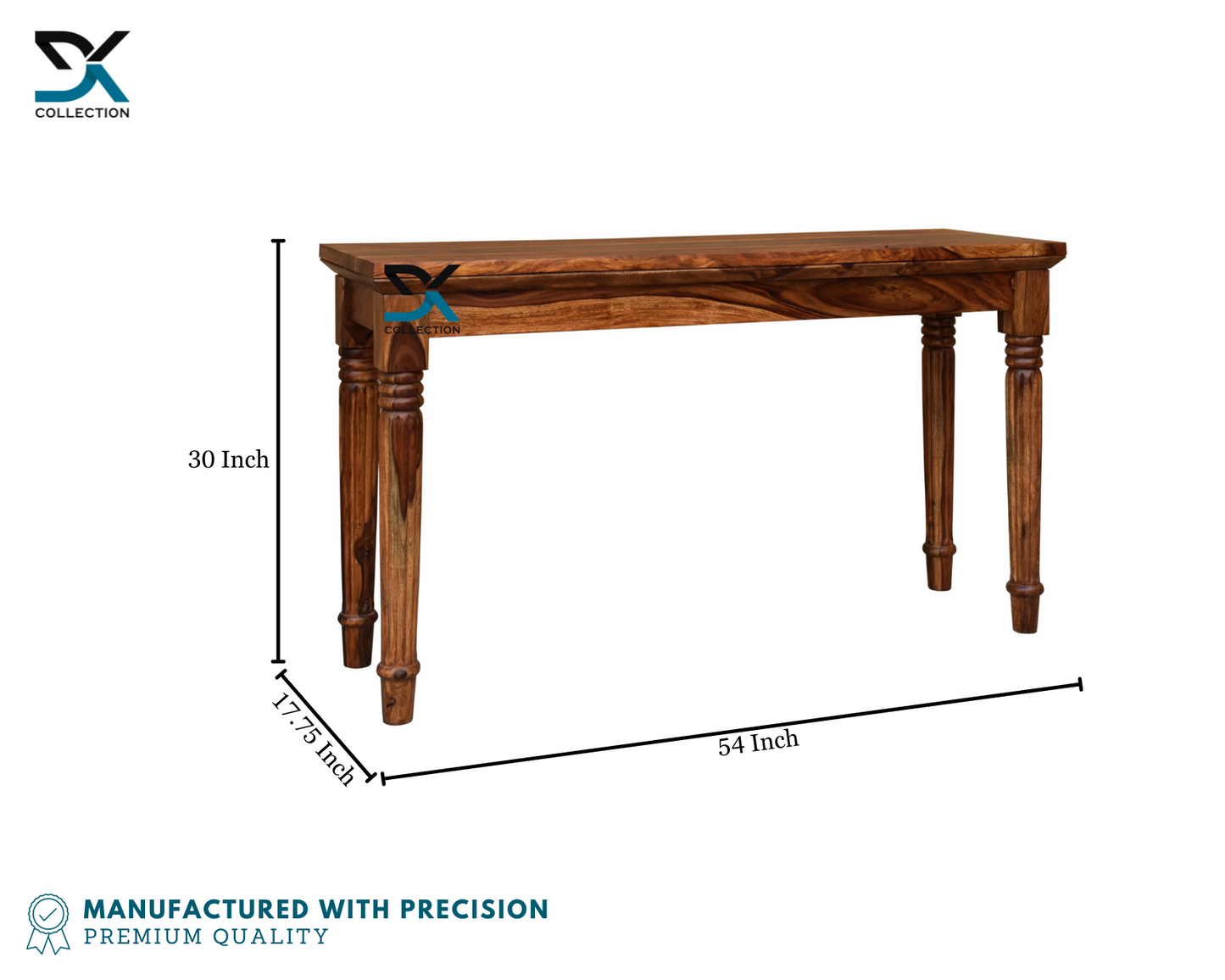 Monarch Solid Sheesham Wood Console Table