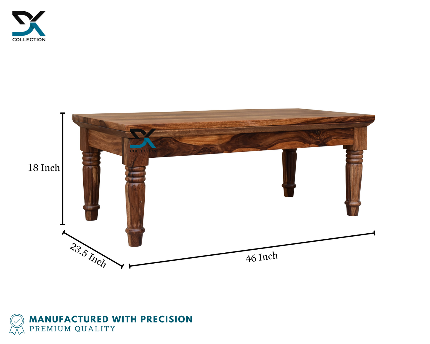 Monarch Solid Sheesham Wood Coffee Table