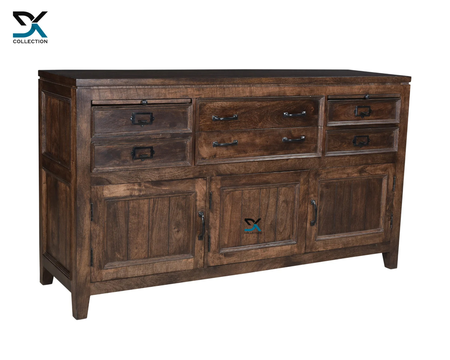 European Solid Mango Wood Sideboard