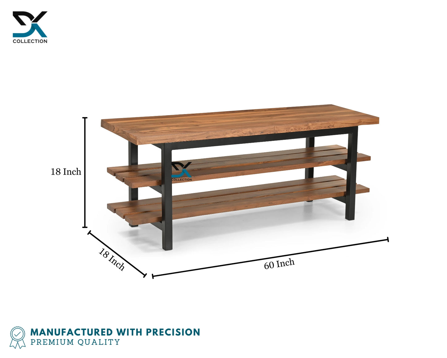 Zenith Teak Wood Shoe Rack