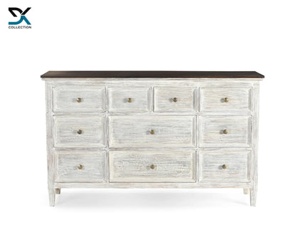 Sedona Teak wooden chest of drawers | 10 Drawers Cabinet