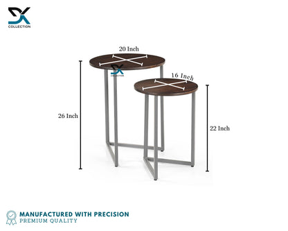 Scottsdale Teak Wood Side/End Table | Nest of Tables | Set of 2 Tables