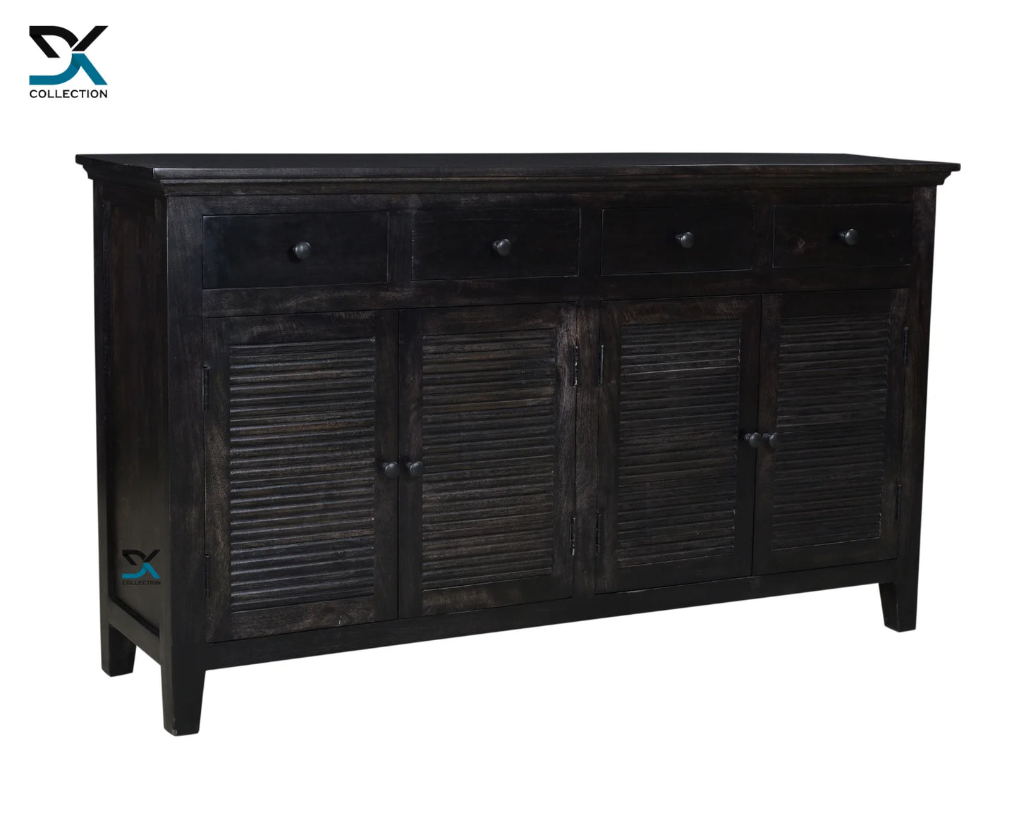 European Solid Mango Wood Sideboard