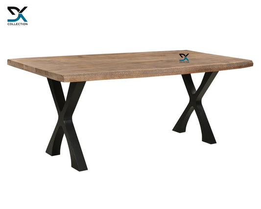 Mocha Solid Mango Wood Dining Table