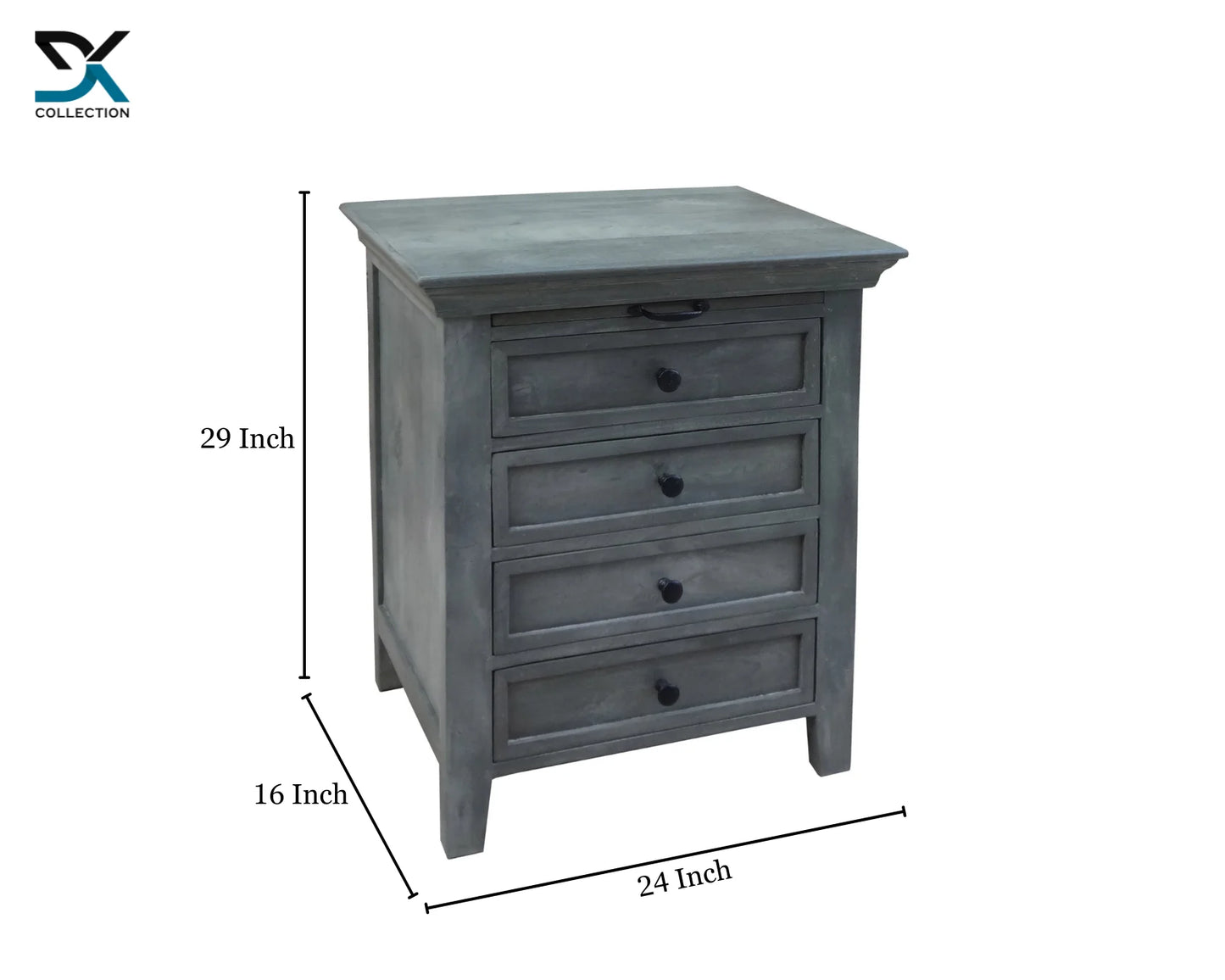 Evoke 4-Drawer Bedside | Storage Bed Side Tble