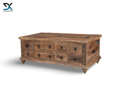 Heroic Solid Wood Coffee Table Cum Trunk