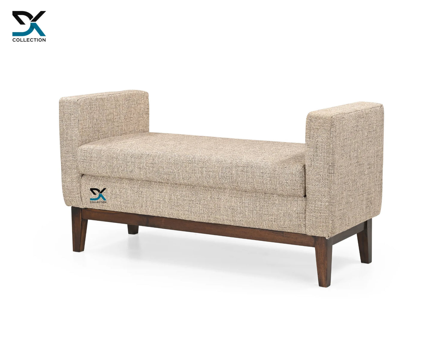 Stellar Ottoman Sofa | Teak Wood 1-Seater Sofa