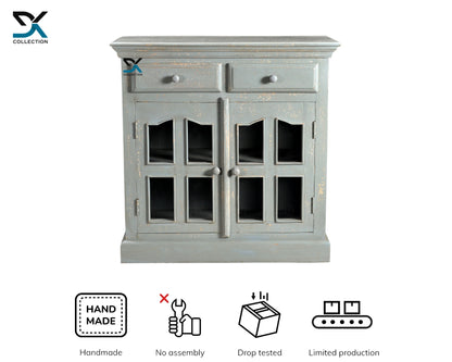 Arlington Solid Wood Cabinet | Two Door Two Drawer Storage Cabinet