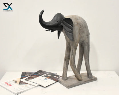 Wooden Elephant Sculpture