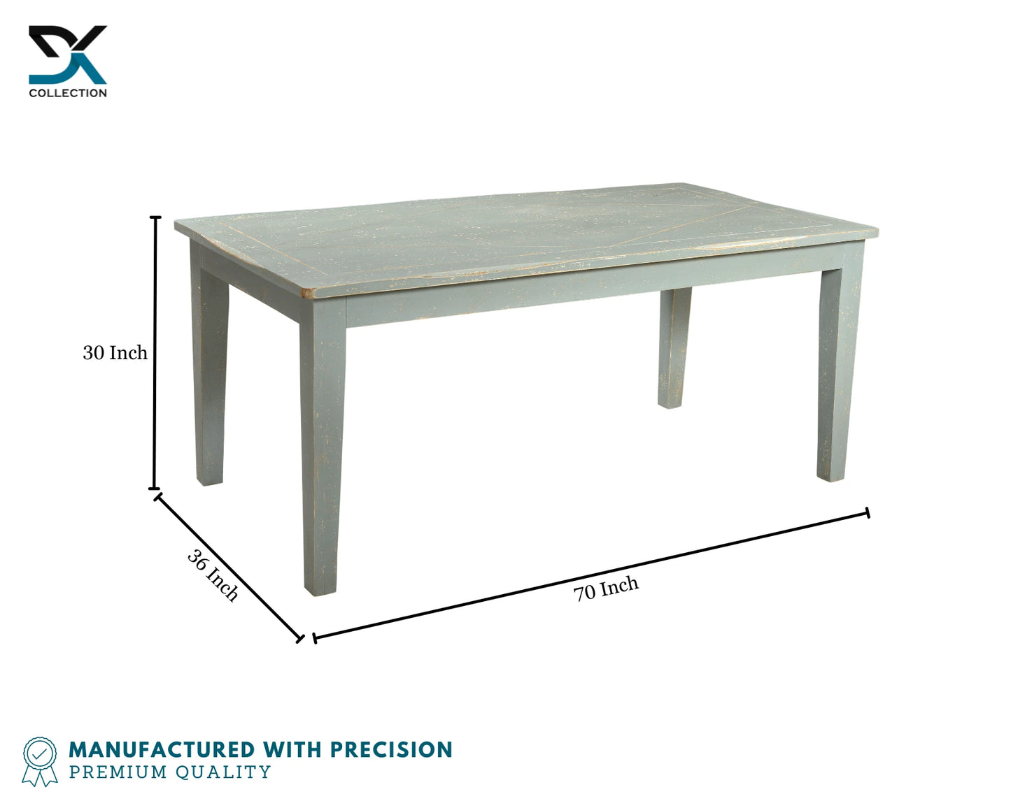 Arlington Solid Wood Dining Table | 6-Seater Dining Table