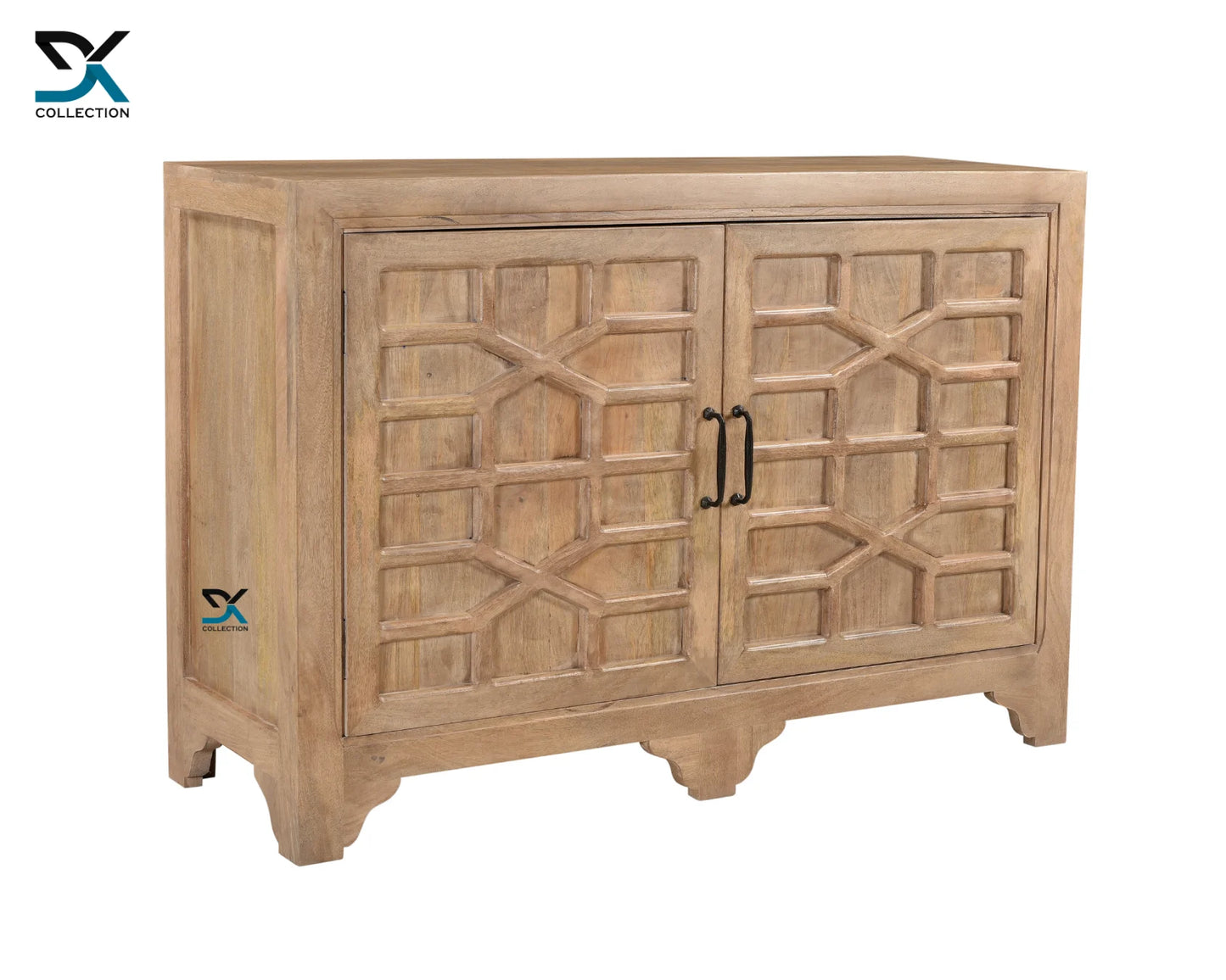 Prisma 2-Door Cabinet | Solid Wood Storage Cabinet