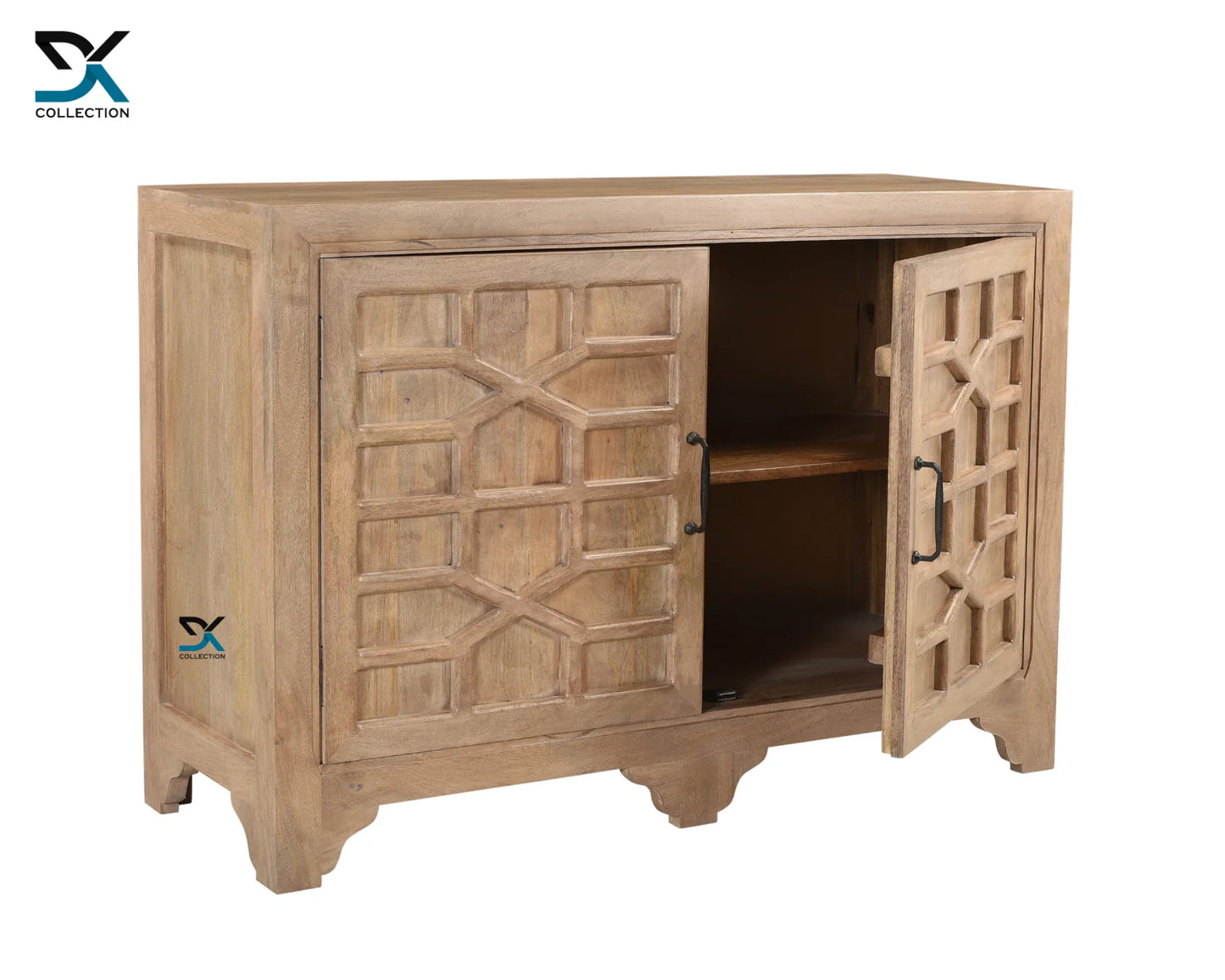 Prisma 2-Door Cabinet | Solid Wood Storage Cabinet