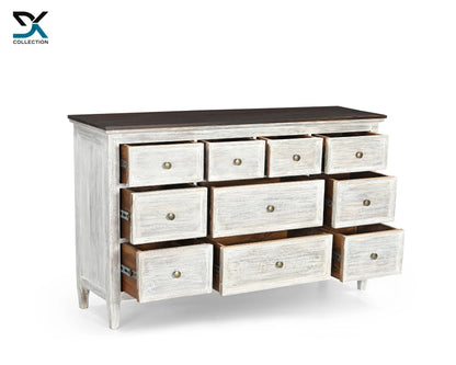 Sedona Teak wooden chest of drawers | 10 Drawers Cabinet