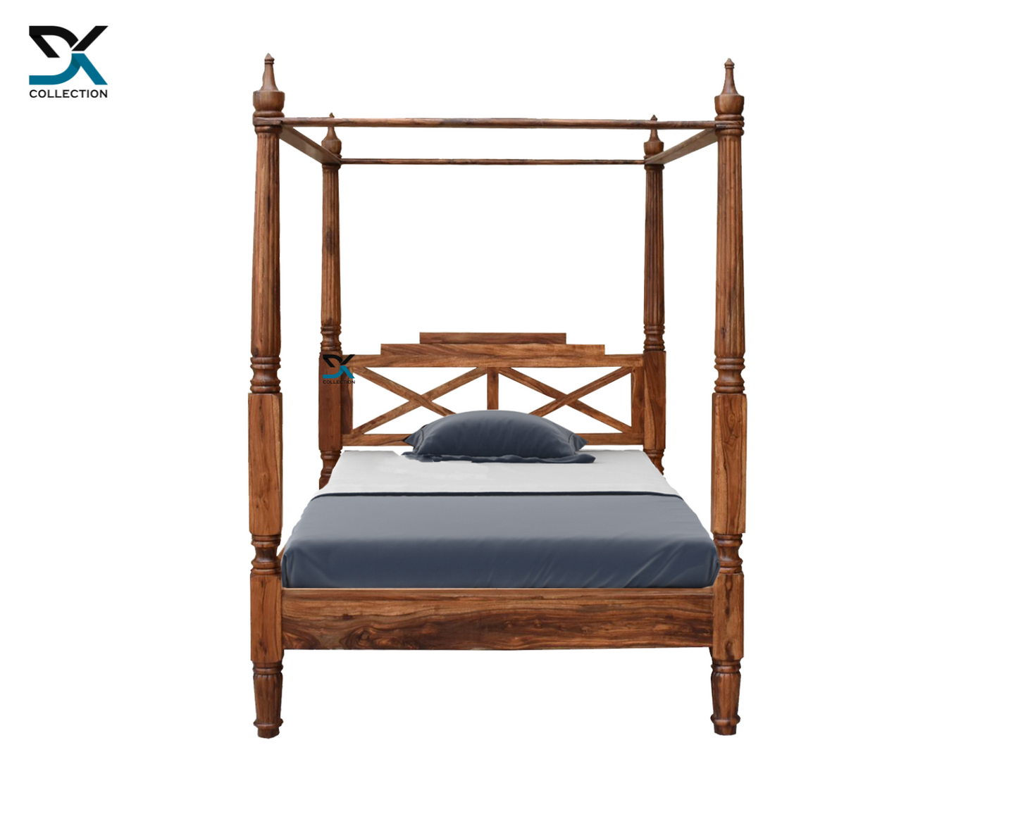 Monarch Solid Sheesham Wood Queen Size Bed