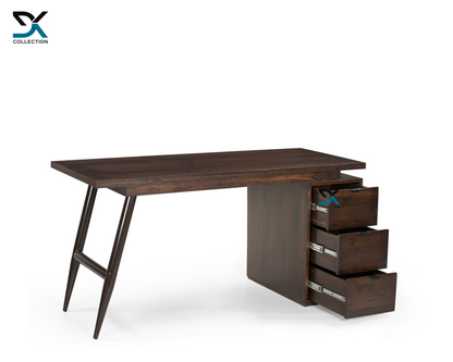 Scottsdale Teak Wood Study Table With Storage | Computer Table | Desk