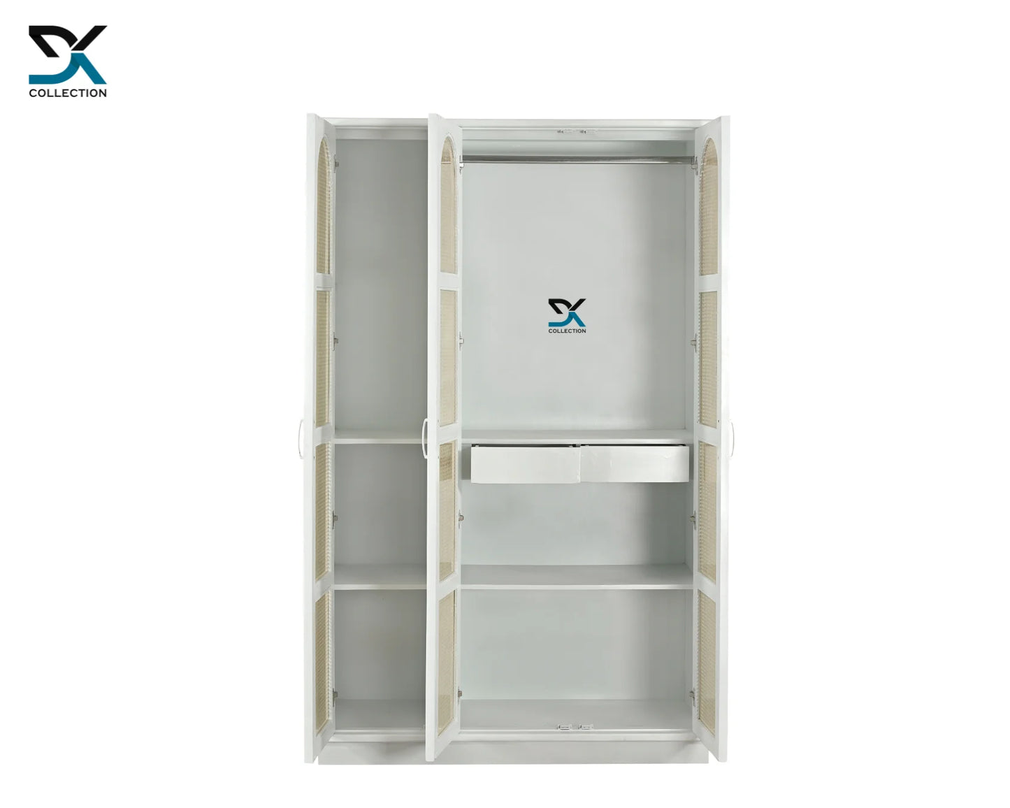 Wellington 3-Door Wardrobe | Almirah