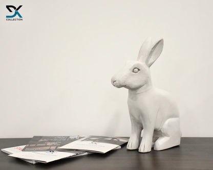 Rabbit White Sculpture