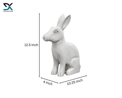 Rabbit White Sculpture