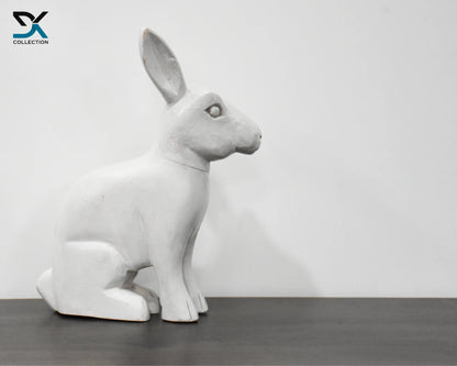 Rabbit White Sculpture