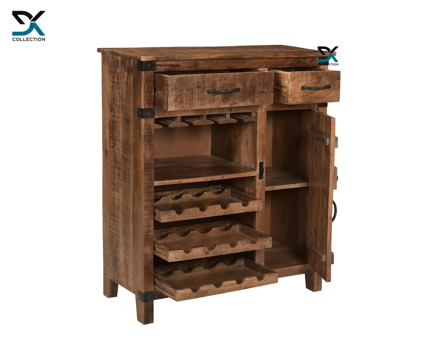 Winom 2-Drawer 1-Door Bar Cabinet | Storage Cabinet for Bar