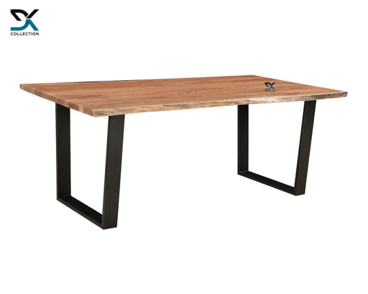 Livon Solid Acacia Wood Dining Table | Live Edge Table