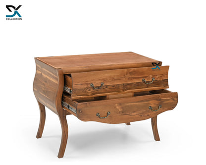 Zenith Teak Wooden Basin Counter | Marble Top Chest Of Drawers