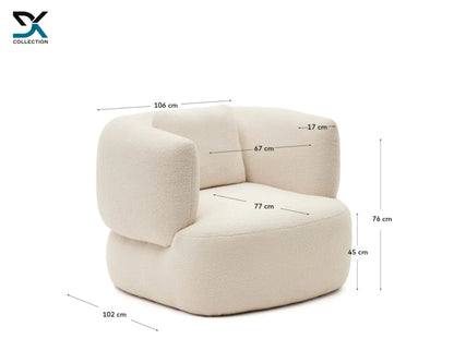 Axis Modern Single Seater Sofa | Arm Chair