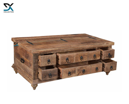 Heroic Solid Wood Coffee Table Cum Trunk