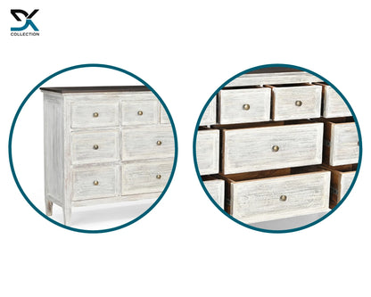 Sedona Teak wooden chest of drawers | 10 Drawers Cabinet