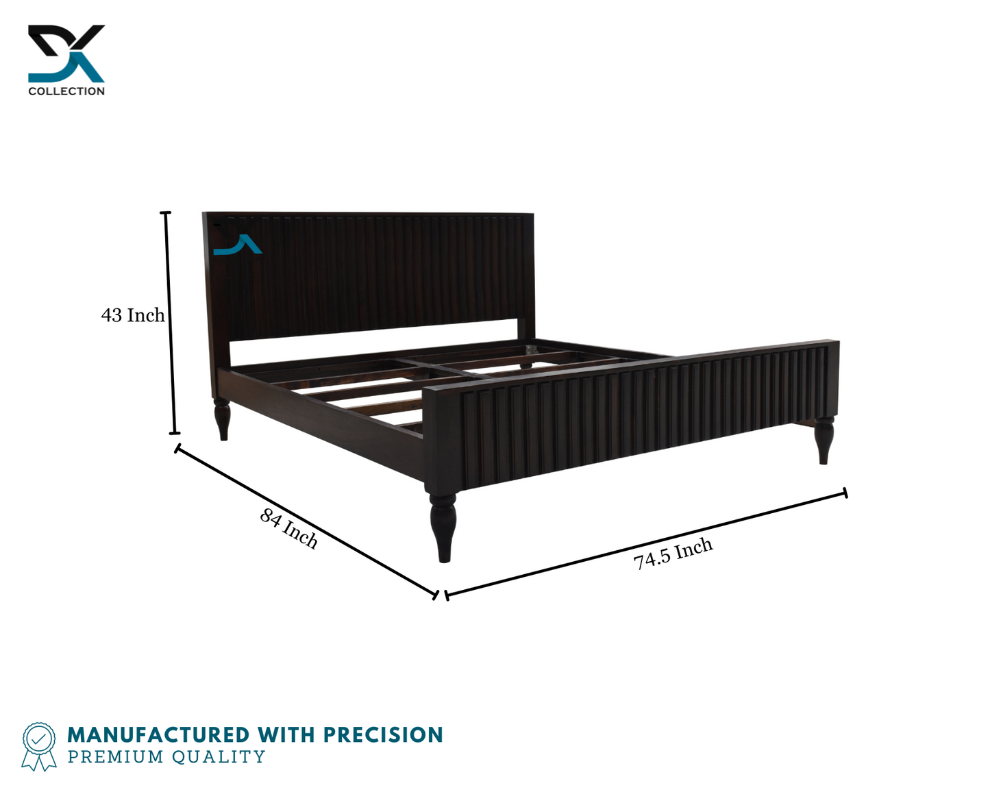 Urbano Solid Sheesham Wood King Size Bed